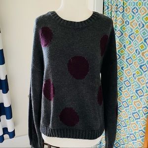 Dex Polka Dotted Pullover Crewneck Sweater (size M)